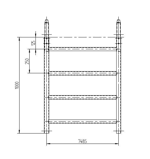 Alu-Aufsetzleiter 1000/800