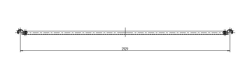 Alu H-Diagonale 1400, Länge 2900
