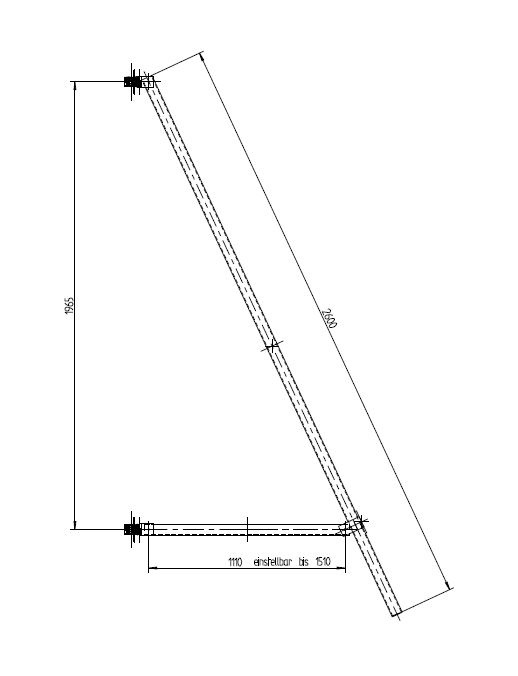 Dreiecks-Ausleger 3,10m