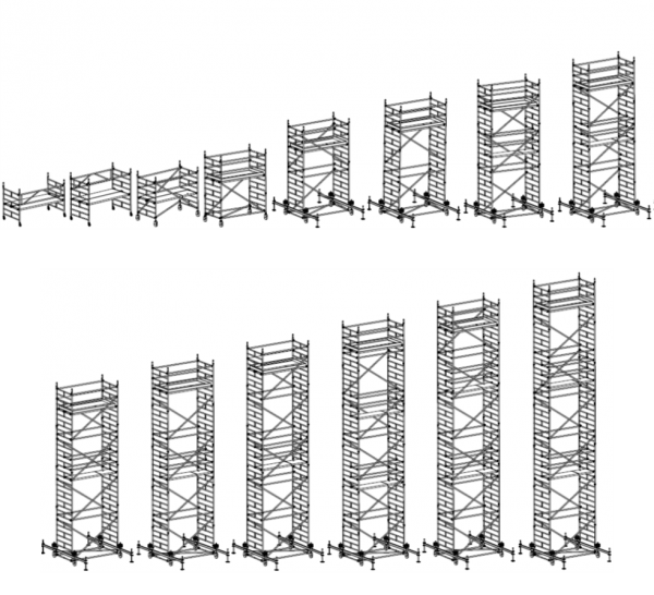Mobilo 1400 Fahrgerüst – Komplettsystem